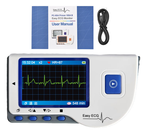 Electrocardiógrafo Manual Con Datos Home Heart Ecg Portátil