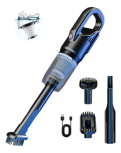 Solteca Aspiradora Portátil Inalámbrico De Mano Para Hogar Auto 8.5kpa Aspiradora Portátil Color Negro Aspiradora De Mano Portátil Inalámbrica Para Hogar Automóvil