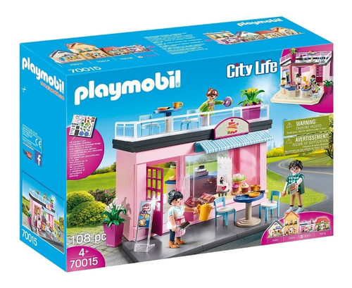 Playmobil Linea Mi Ciudad - Cafeteria Con Accesorios - 70015