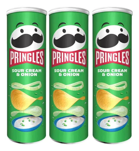 comprar 3un Batata Pringles 109g - Sabor Creme Cebola