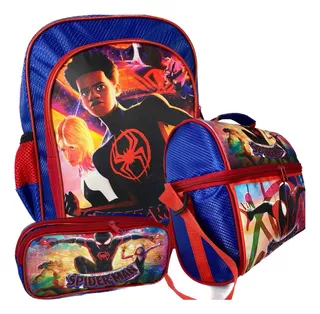 Set De Mochila Tamaño Kinder Incluye Lonchera Y Lapicera