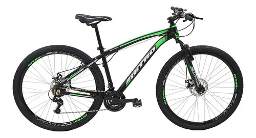 Bicicleta Mtb Poli Nitro 29 Negro C/verde 21 Vel. 64514