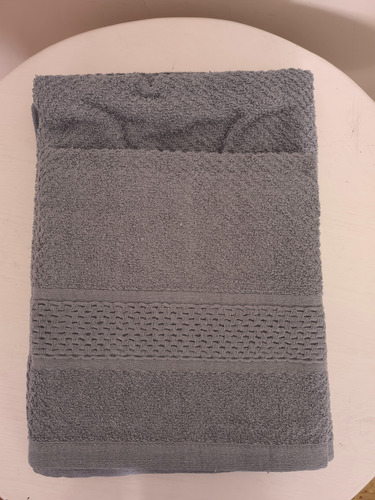 Juego De Toalla Y Toallon Grain De Jc De 400gr Gris Lisa