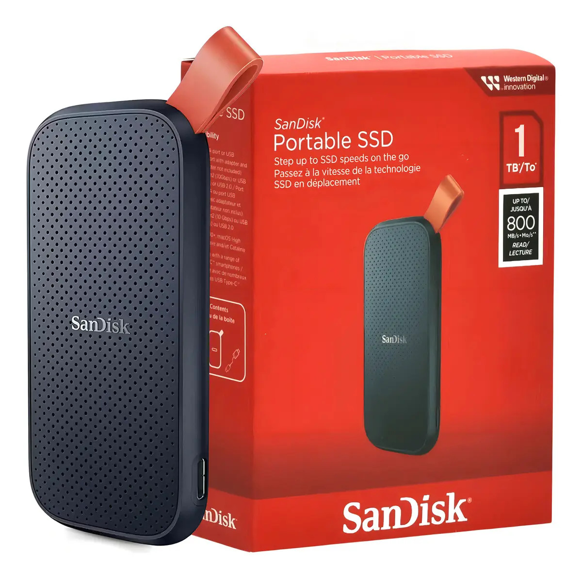 SSD Portátil SanDisk de 1 TB para Armazenamento Externo
