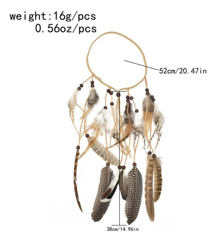 Boho Indian Feather Headband Hippie Acessórios Fita De