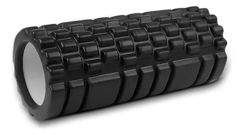Rolo De Massagem Foam Roller Miofascial 33cm Preto Pvc Eva