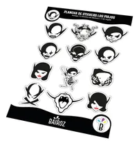 Comprar Plancha De Calcomanias Sticker Autoadhesivos X12u Los Piojos