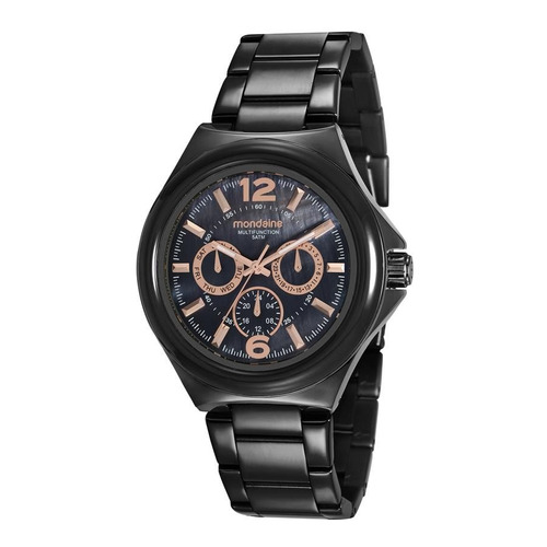 Relogio Mondaine Feminino 99366lpmvps3 Multifunção Black