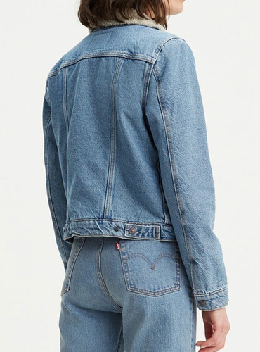 Chaqueta Levis Denim Sherpa Trucker Mujer