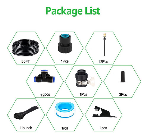 Kit De Riego Por Goteo Automático Con Goteros Flexibles 360