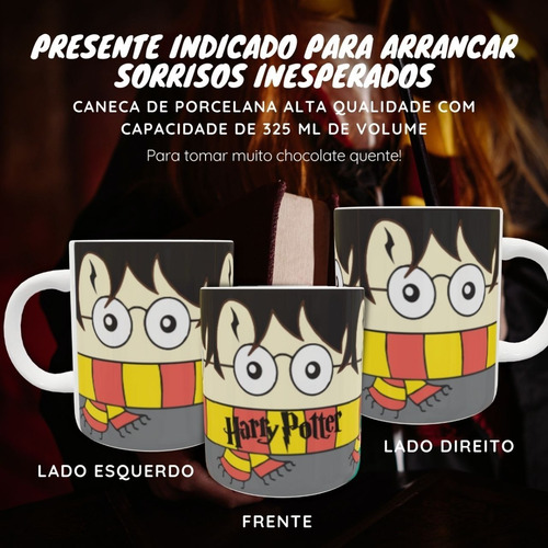 Imagem 4 de 7 de Chinelo Harry Potter Com Caneca De Brinde Postagem Em 24hs