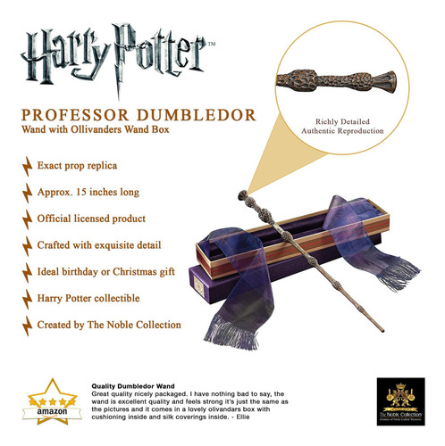 Réplica Da Varinha Das Varinhas Do Professor Dumbledore