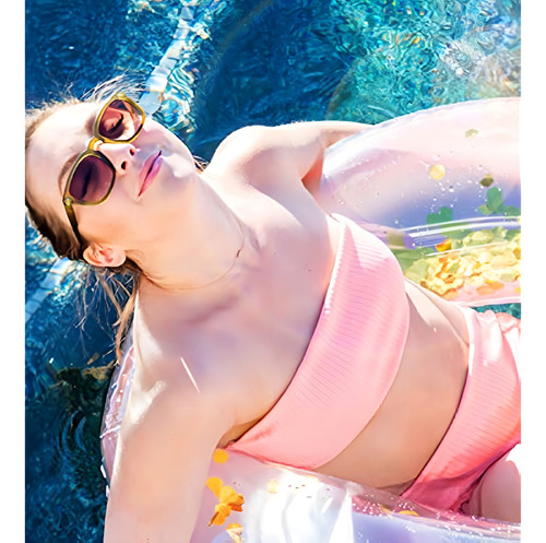 Inflatable Pool Float Party Accesorio Para Tubo Rose Gold Co