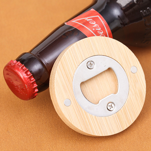 Abridor De Botellas De Bambú De 2 Piezas Para Bar O Utensili