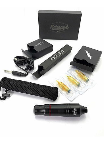 Maquina Pen Garage Slim Tattoo Tatuaje Pmu Micropigmentacion Negro