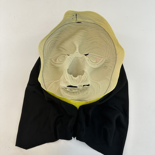 Máscara Bruja Látex Con Pelo Halloween Cosplay Realista