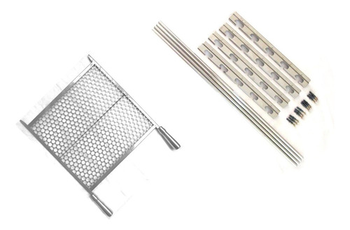 Suporte De Churrasqueira E Grelha Inox Kit Plenno Churrasqueiras Premium x 2