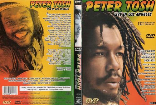 Imagem 1 de 1 de Dvd Peter Tosh Live In Los Angeles Sony Music