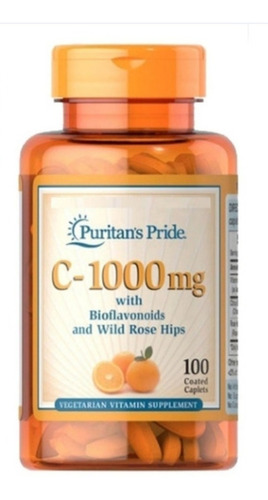 Vitamina C 1000 Mg  Americana Pura Orgánica Sin Gluten