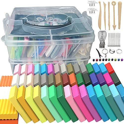 Kit De Arcilla De Modelado Para Niños 50 Colores Arcilla Pol