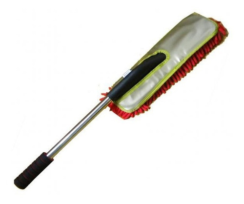 Imagen 4 de 5 de Microfibra Cepillo Plumero Mango De Metal Grande Auto-tuning