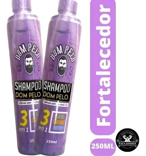 Kit 2 Shampoo Nixidil Fortificante 3 Em 1 - Dom Pelo 250ml
