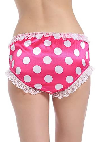 Berzial Bragas De Ropa Interior De Encaje Con Lazo Rosa Siss