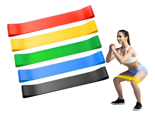 Bandas Elásticas de Resistencia con 5 Niveles para Entrenamiento Completo