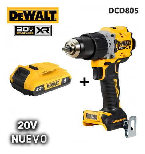 Dewalt Dcd 805 Rotomartillo Máquina + Batería Sin Cargador 