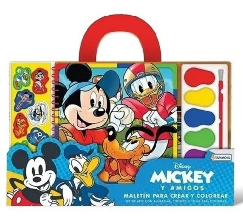 Mickey Y Sus Amigos Maletin Para Crear Y Colorear Tapimovil