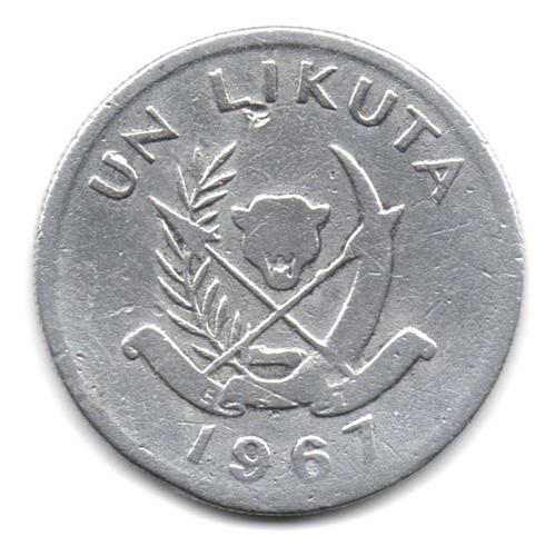 República Democrática Del Congo 1 Likuta 1967