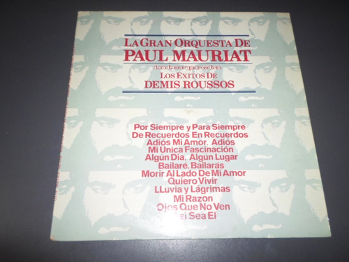 Paul Mauriat Interpreta Los Exitos De Demis Roussos * Vinilo