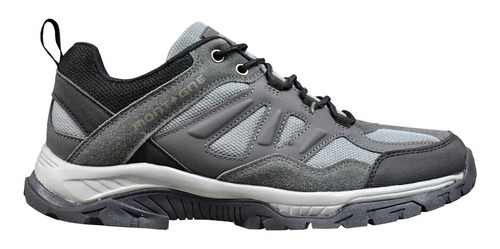 Zapatilla Montagne Trekking Sender Negro Gris Rc Deportes