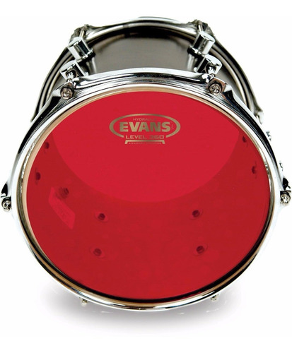 Parche Evans Hydraulic Red 15 Para Timbal O Bateria Rojo