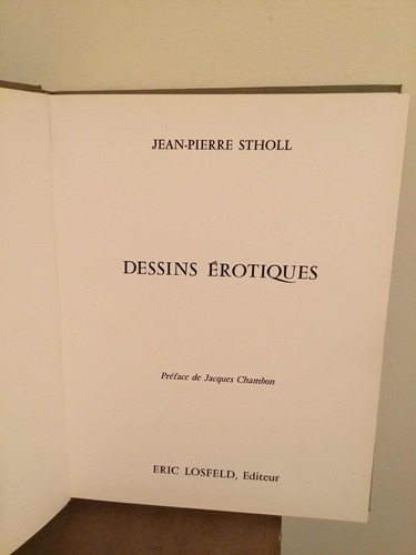 Dessins  Erotiques - Jean Pierre Stholl