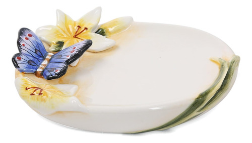 Juego De Accesorios De Baño De Cerámica De Mariposa Bailarin