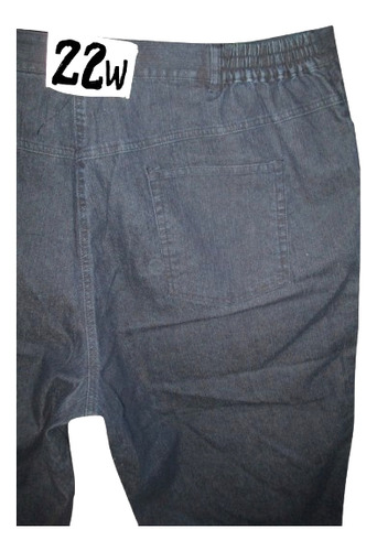 Capri Bermuda Azul Mezclilla Talla 22w (40/42) Lark Lane