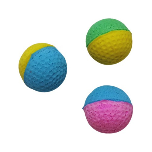 Juguete Pelota De Goma Eva X 3 Unidades Para Gatos