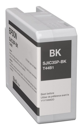 Cartucho De Tinta Epson Sjic35p Negro Para Colorworks C6000