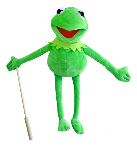 Con Control Desmontable Varilla De Madera Kermit Frog Puppet
