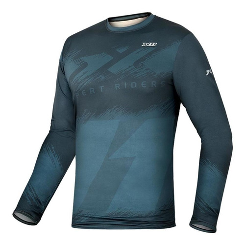 Blusa Segunda Pele X11 Sunprotec Rise Azul Proteção Uv Verão