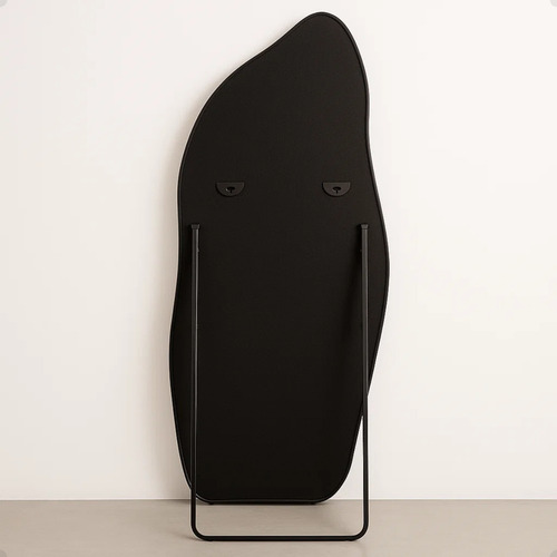 Espelho Orgânico 170x70cm Suporte Chão Moldura Alumínio Luxo