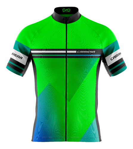 Buzos O Jersey De Ciclismo Fit Verde Neon Manga Corta