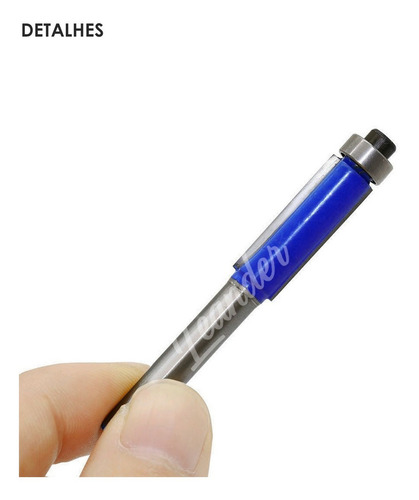 Fresa Reta Paralela 1/4 Marcenaria Gaveta Móveis Haste 6mm