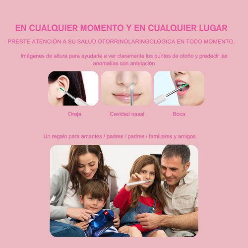 Limpiador De Oidos Cámara Otoscopio Endoscopio Inalámbrico