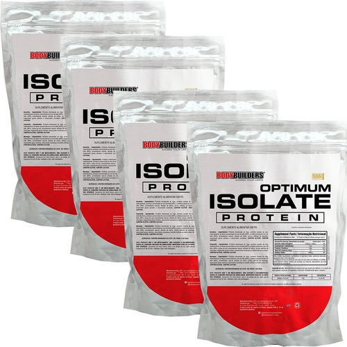 Kit Atacado 4x Whey Protein Isolate Mix Isolado Refil 2kg Sabor Baunilha