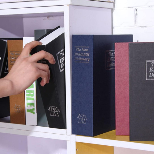 Caja Fuerte Chica Libro Enciclopedia Candado De Combinación