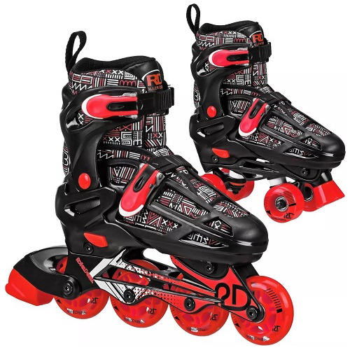 Patines 2en1 En Linea 4 Ruedas Ajustables P Niño Talla 34a38