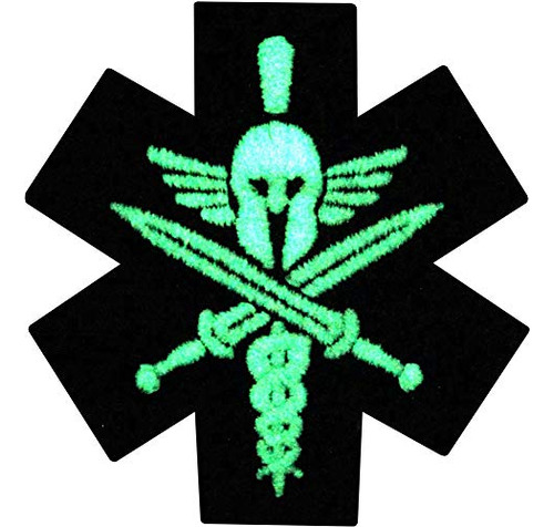 Glow In Dark Medic Spartan Morale Tactical Embroidered ...