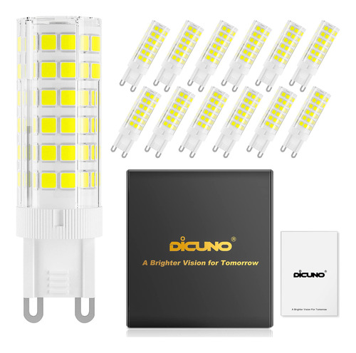 Dicuno G9 Focos De Luz Led De Base Ceramica, 4 Watts, Equiva